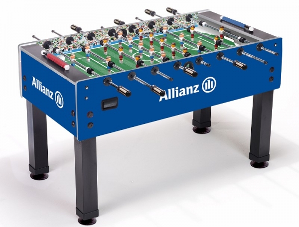Football Table Garlando Kicker Allianz, Glass Playfield, Solid Rods